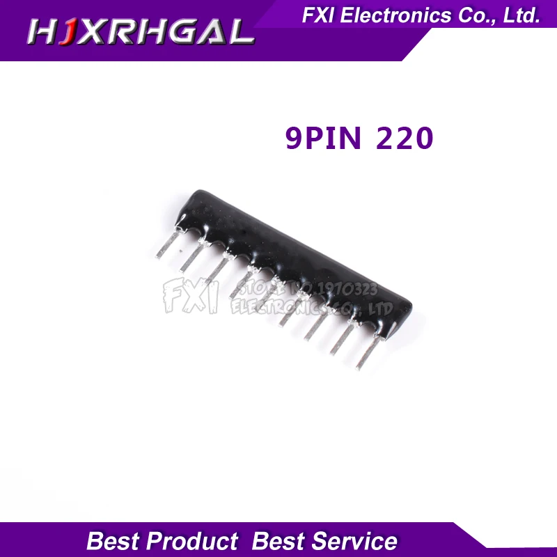 

20pcs DIP exclusion 9pin 220 ohm 220R A221 A221J Network Resistor array
