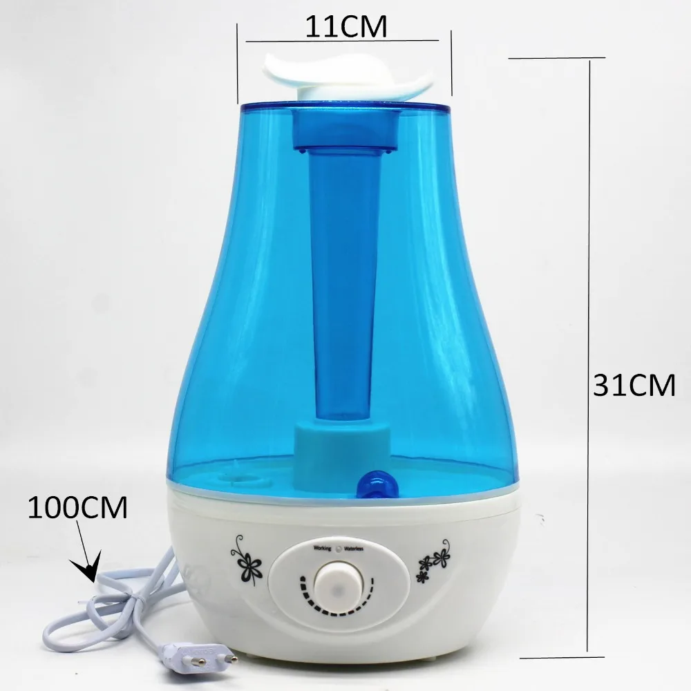 Günstig 3L Ultraschall Luftbefeuchter Aroma Öl Diffusor 25 watt 110 240 V LED Licht AromaHumidifier Haushaltsgeräte Ultraschall nebel hersteller Difusor