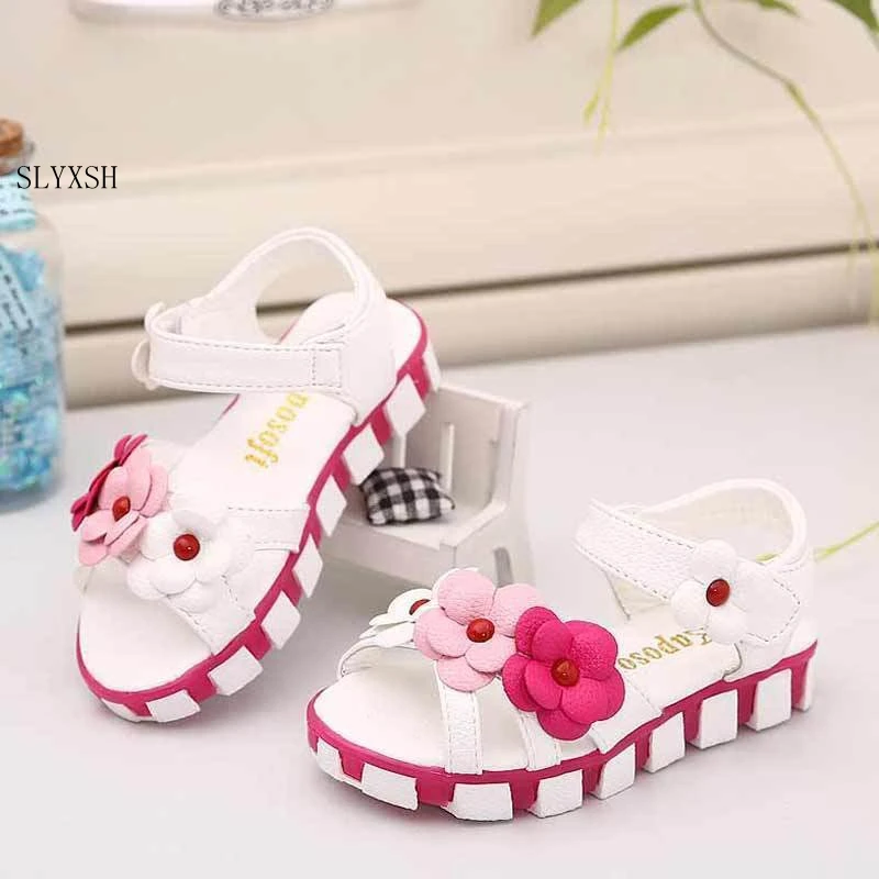 

Girls Sandals For 2-7 Ages Peep Toe Bowtie Princess Sandals Kids Party Shoes For Girl Size 21-30 Children Summer Shoes
