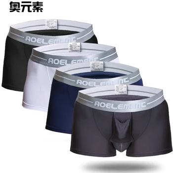 

New Modal Brand Men's Underwear Mid-waist Breathable Homme Cuecas Masculina Boxer shorts 4Pcs\lot L XL XXL XXXL man panties