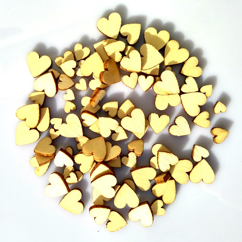 

(500pcs/lot) Mix size (6,8,10,12mm) Mini heart shape Flower Wooden Shape Veneer decorative embellishments love theme