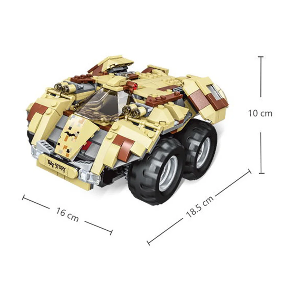 

384PCS 2.4G Four-Way Remote Control Assembling Blocks Multifunctional RC Trucks For Children 13020 13030 DIY Electric-Bat Car