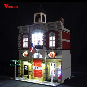 

Led Light For Lego 10197 Building Bricks Blocks Creator City Street Fire Brigade Compatible 15004 Toys ( light with Battery box)