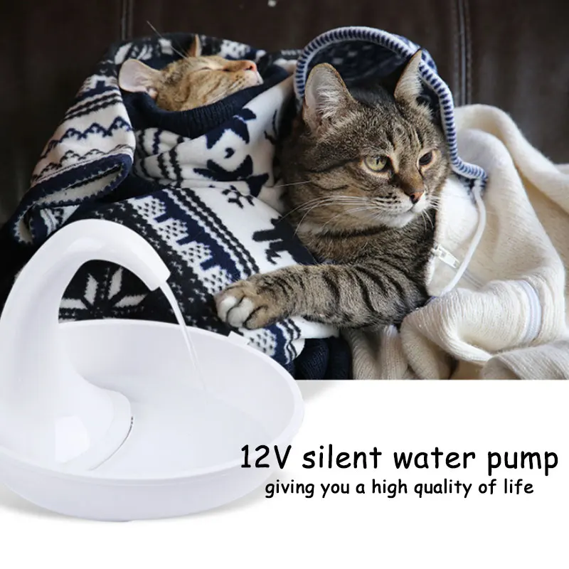 Автоматический диспенсер для воды с лебедем для кошек, фонтан, поилка для кошек, устройство, Электрический фонтан для воды, поилка для домашних животных, миска, принадлежности