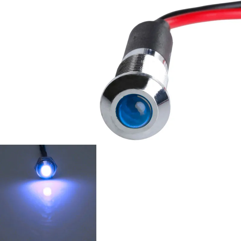 

1PC 12V LED Dash Panel Pilot Car Van Boat Marine Indicator Warning Light Lamp