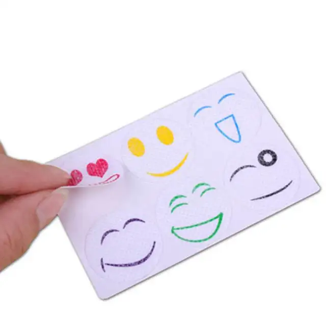 60Pcs/Set Mosquito Repellent Stickers Patches Smiling Face Drive Midge Citronella Oil Mosquito Killer Cartoon Repeller Stick 6