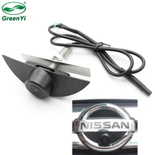 Ccd hd visão noturna câmera de visão frontal do logotipo do veículo câmera para nissan x-trail tiida qashqai livina fairlady pulsar cubo armada