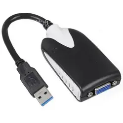 Высокого качества HD Графика карты USB 3.0 для VGA Мульти Дисплей конвертер адаптер ПК к HDTV Проекторы