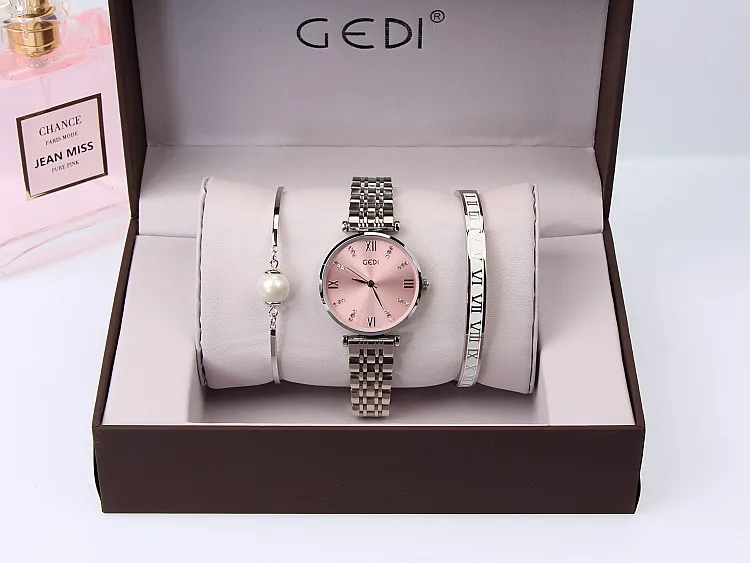 3 шт. набор женские часы женские наручные часы дизайнерские женские часы, роскошные часы женские браслет кварцевые часы женские наручные часы