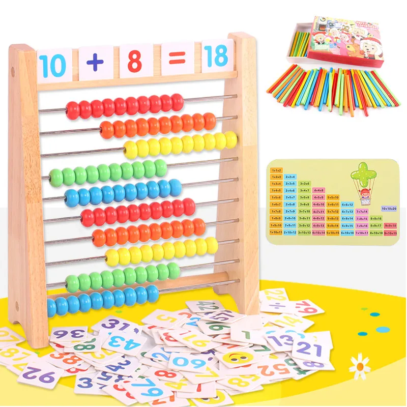 الاطفال التعليمية المعداد الخشبي الطفل عد عدد الإطار حساب عداد حاسبة الرياضيات العد اللعب الاطفال التعليمية المعداد الخشبي الطفل عد عدد الإطار حساب عداد حاسبة الرياضيات العد اللعب