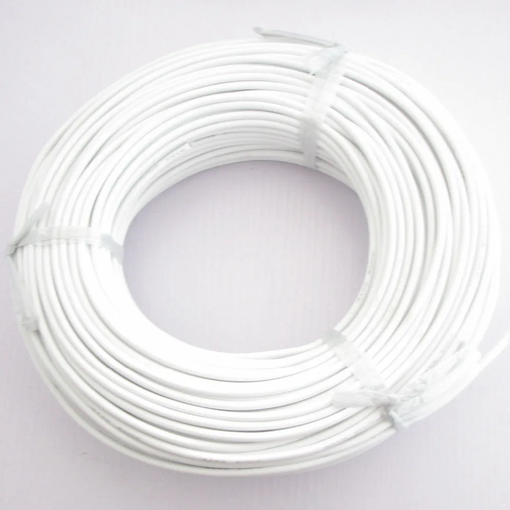 

12AWG белый цвет мягкий силиконовый провод x1M ЕС ROHS и стандарты REACH