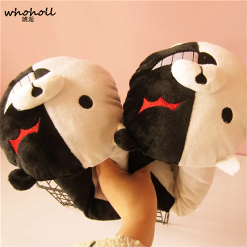 

WHOHOLL Projectile Theory Man Women Home Slippers Cartoon Animal Pajama Shoes Kawaii Funny Casual Indoor House Party Wear