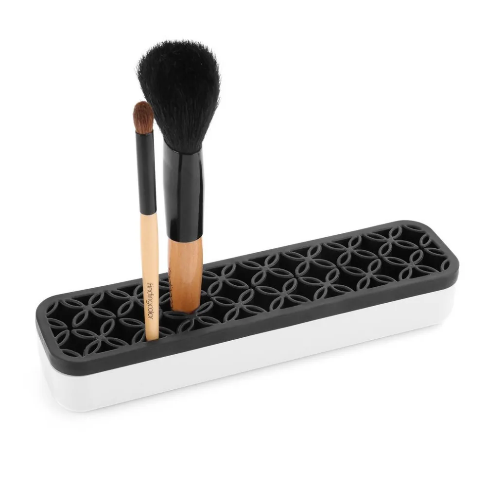 Portable Silicone Makeup Brush Holder Case Cosmetic Brush Display Stand Lip Gloss Lipstick