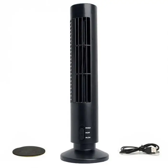 Fashion Useful Mini Portable USB Cooling Air Conditioner Purifier Tower Bladeless Desk Fan for Home Office Room HY99 AU09