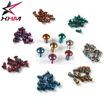 

ANDER Road Mountain Bike Disc Brake Rotors Bolts M5*10 mm MTB Stainless Steel Rotors fixed screws 12 piece / lot Multcolor