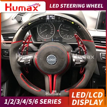 

LED display steering wheel for 1 /2 /3 /4 series LCD RACE DISPLAY STEERING WHEEL F20 F22 F32 E92 F80 F06 F15 led steering