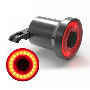 

XLITE100 Waterproof Bike Taillight USB Recharge Smart Safety Bicycle Warning Lights With Number Plate Bracket Night Lamp