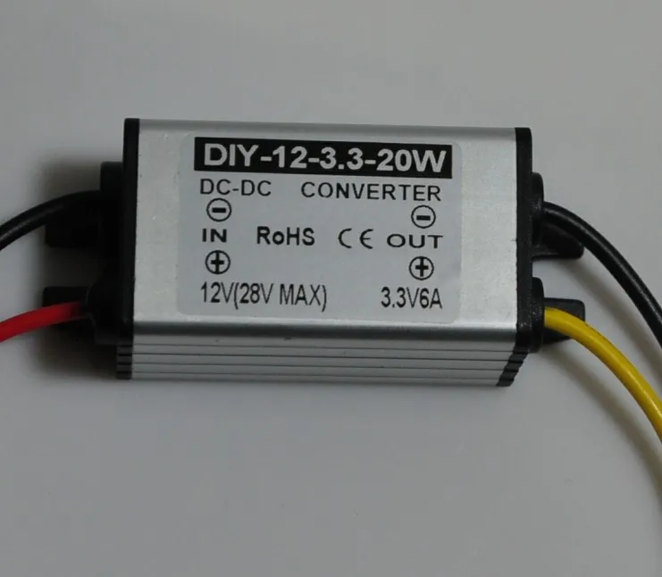 12V24V(6V-28V) Step Down 3.3V 6A 20W DC-DC Converter Buck Module Car Power Supply Adapter Voltage Regulator Waterproof 10PCS |