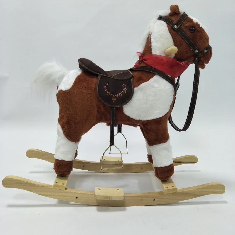 Новые стильные уличные домашние Деревянные игрушки для езды на лошадях, игрушки для развлечений, подвижная лошадка-качалка, пони для детей 3-8 лет, подарки для мальчиков и девочек