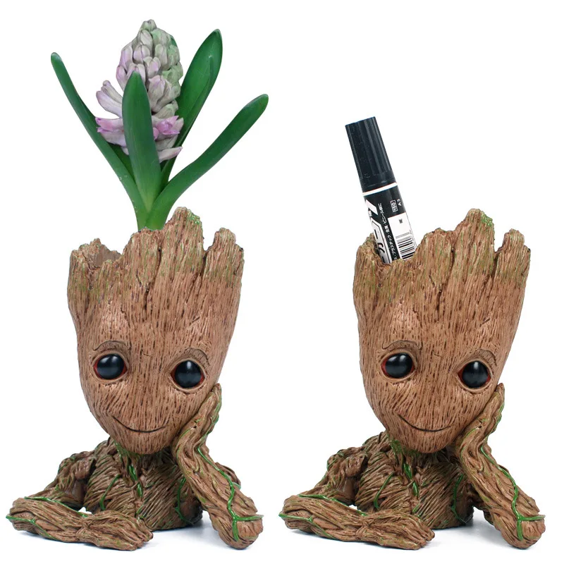 

Creative Grut planter flower pot basin Bonsai Pot mini PVC pokemon Fashion Succulent planters mini landscape grunt pot Pen Pot
