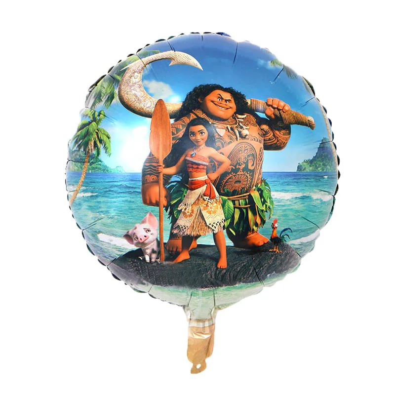 Воздушные шары moana 5 шт./лот 2 вида 63x45 см Моана товары для вечеринки с героями мультфильма «Моана»; тематическая вечеринка на день рождения украшения для детских игрушек в честь подарки для девочек