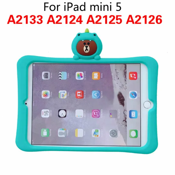 Чехол для Apple iPad 9,7 Pro 9,7 10,5 11 Air 1 2 3 чехол для IPad 2/3/4 5 6 iPad Mini 1/2/3/4/5 силиконовая подставка для крышки - Цвет: For iPad mini 5