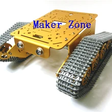 T300-MT Золотой Алюминий сплав смарт цистерны шасси/эксперимент платформа с сервоприводами, контроллер, рука робота установочный интерфейс