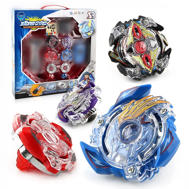 

4pcs Beyblade Metal Beyblade Arena Spinning Top Stadium Funsion 4D With Launcnher And Handle Bayblade With Original Box #E