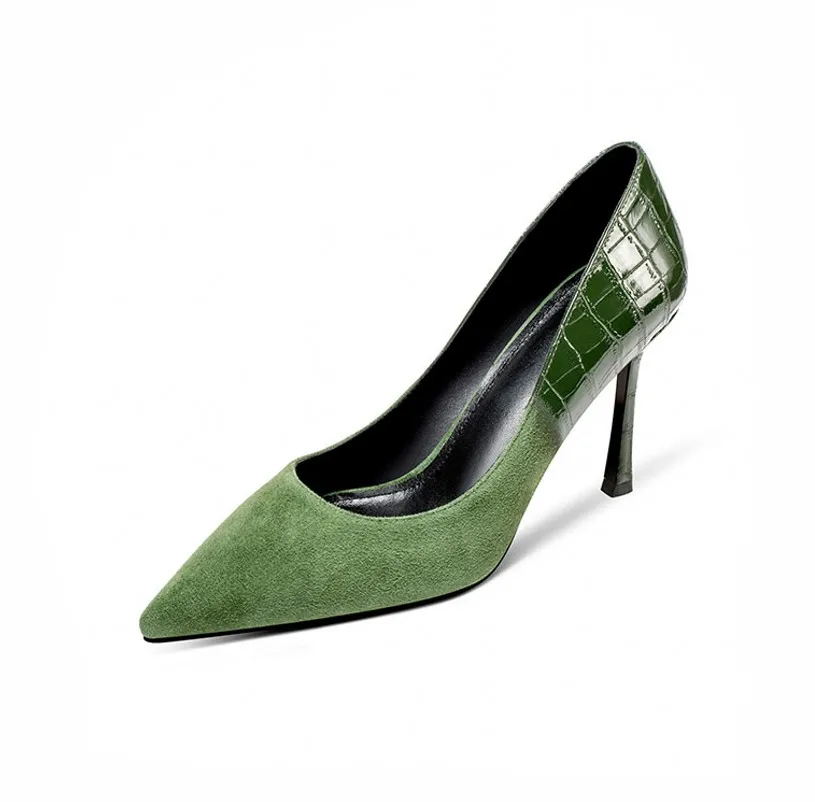 dark green dress shoes