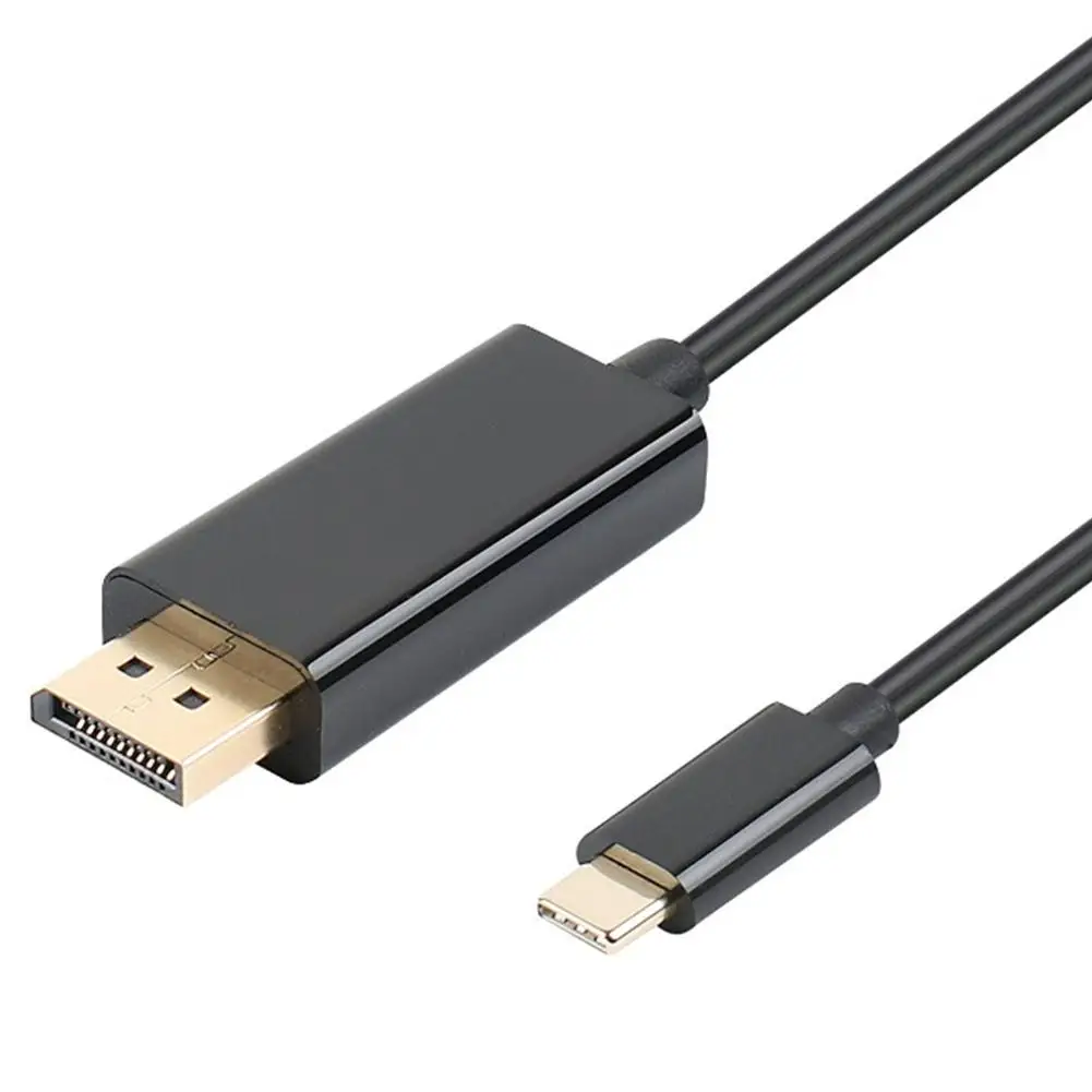 Новое поступление 2020 DP Интерфейс * 1 черный адаптер USB C DisplayPort 6 футов/1 8 м 3. 0 Type папа