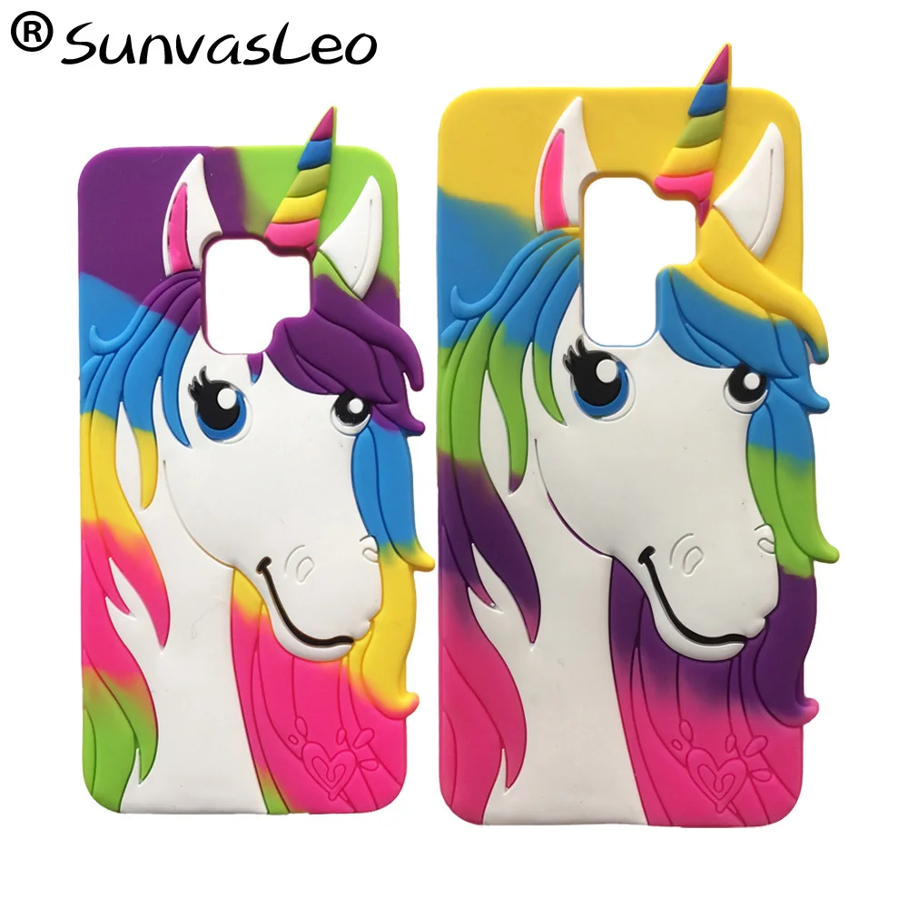 

For Samsung Galaxy S9 / S9 Plus 3D Cartoon Soft Silicone Case Back Cover Phone Cases Shell Fundas Coque Capa
