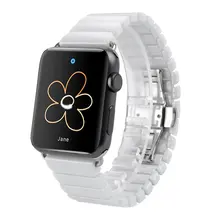 Céramique Bracelet pour Apple Watch 38mm 42mm Montre Smart Watch Band Bracelet Lien Bracelet En Céramique Liens Bracelet pour iWatch AWFCB