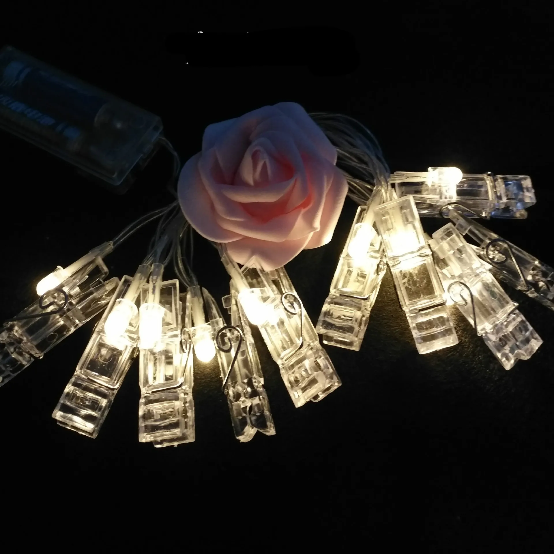 10 Led 1 6 м креативные фото пластиковые зажимы батарея коробка световая гирлянда