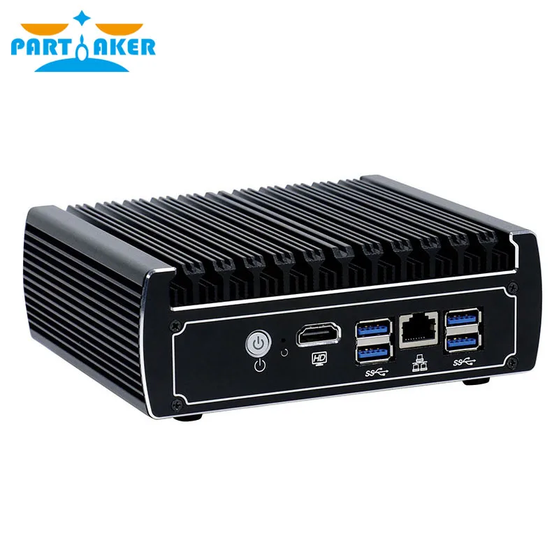 Мини ПК без вентилятора Pfsense x86 core i3 7100u i5 7200u celeron 3865u 6 * Intel Lans DDR4 linux брандмауэр