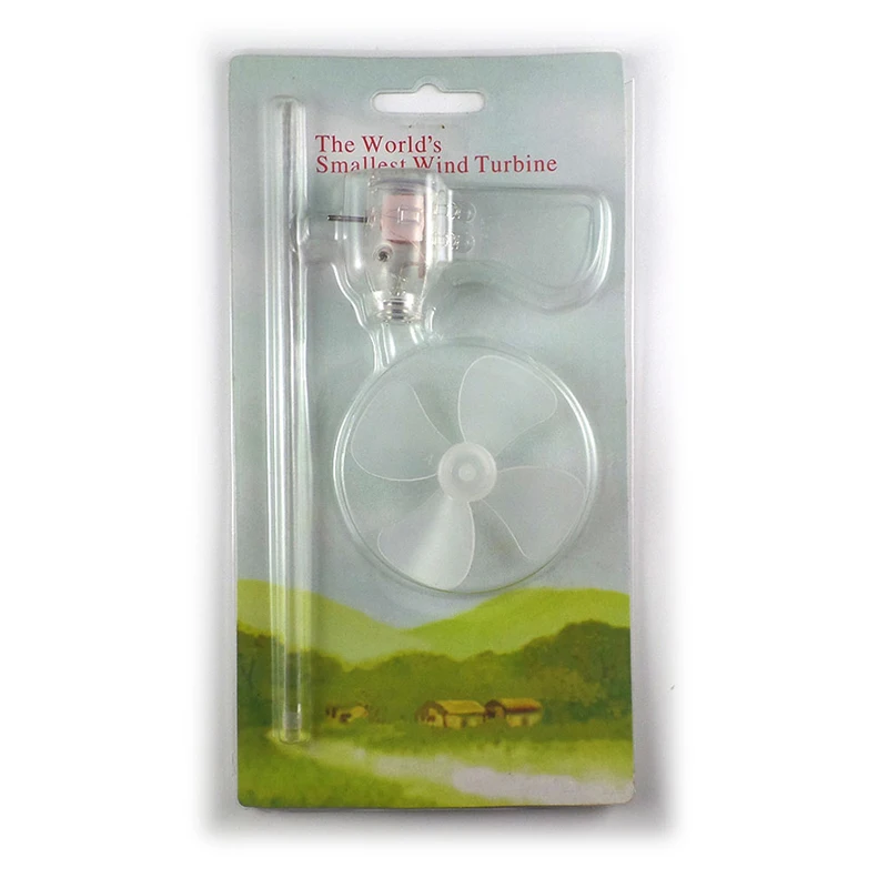 

1 Pc Smallest Mini Wind Turbines Generator LED Teaching Tools Sample Model Hot