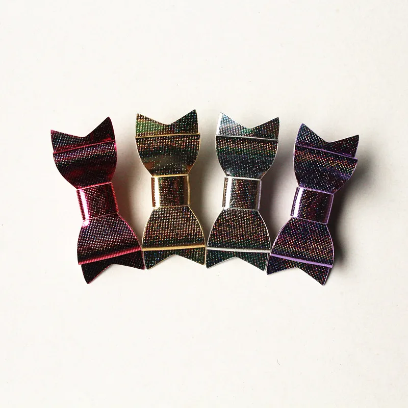 

New Mini Size 20pcs/lot Baby Bow Hair Clip PU Leather 5cm Small Hairpins Shinning Reflection Headwear Cute Bowknot Felt for Kids