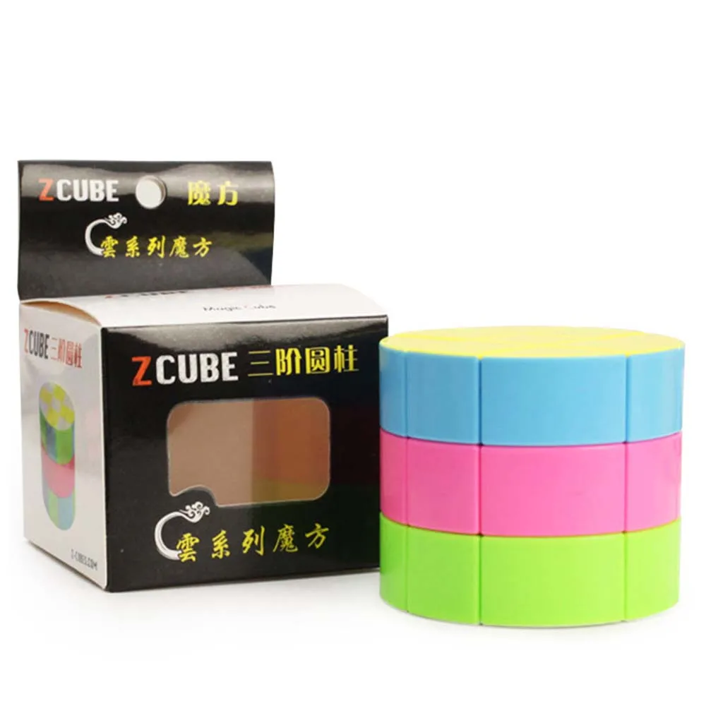 

Z CUBE Cloud Series 3X3X3 Cylinder Magic Cube Colorful Speed Cube Educational Puzzle Toys for Children