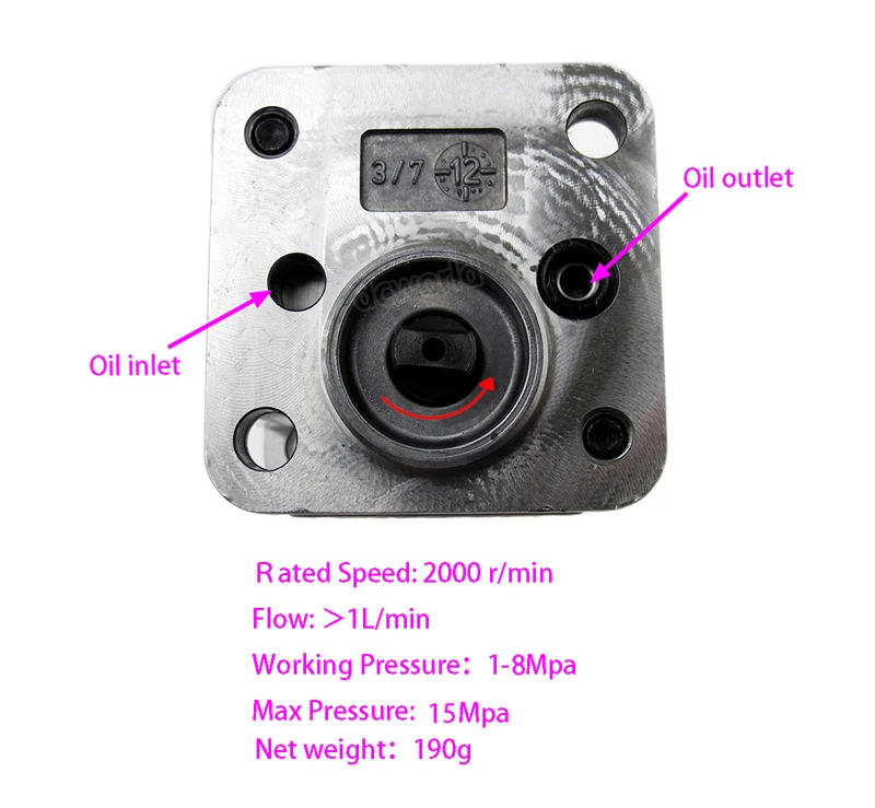 Hydraulic Pumps Threephase BLDC 12V Motor Unit DIY TOY Model Excavator