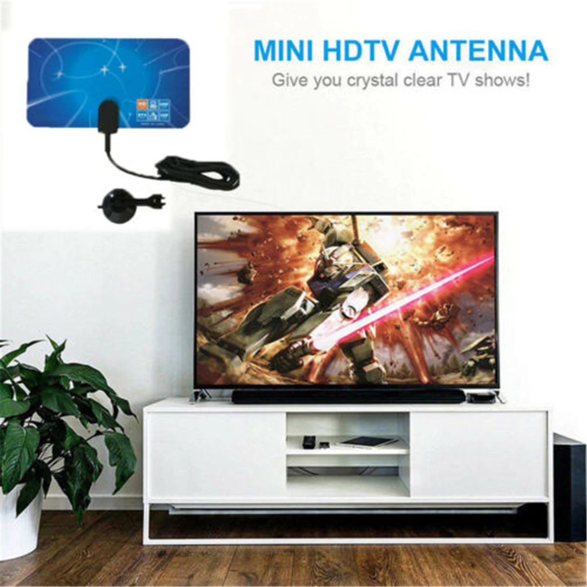 300 миль цифровая антенна чистый внутренний тв бесплатно HD 1080P усилитель