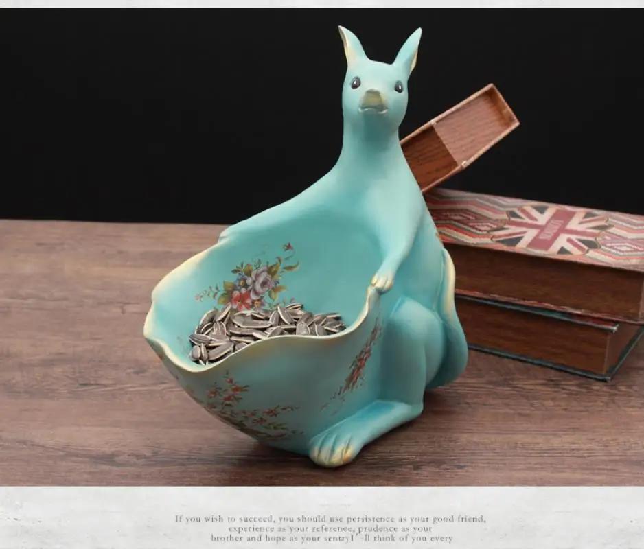 2018 NewStyle Creative lucky animal ornament candy dish sundries storage ornaments