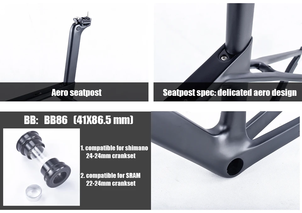 Best Chinese Flat mount disc brake or C-brake Carbon Road Frame T800 Aero full carbon fiber road bike frame QR or thru axle 10 Best Chinese Flat mount disc brake or C-brake Carbon Road Frame T800 Aero full carbon fiber road bike frame QR or thru axle 10