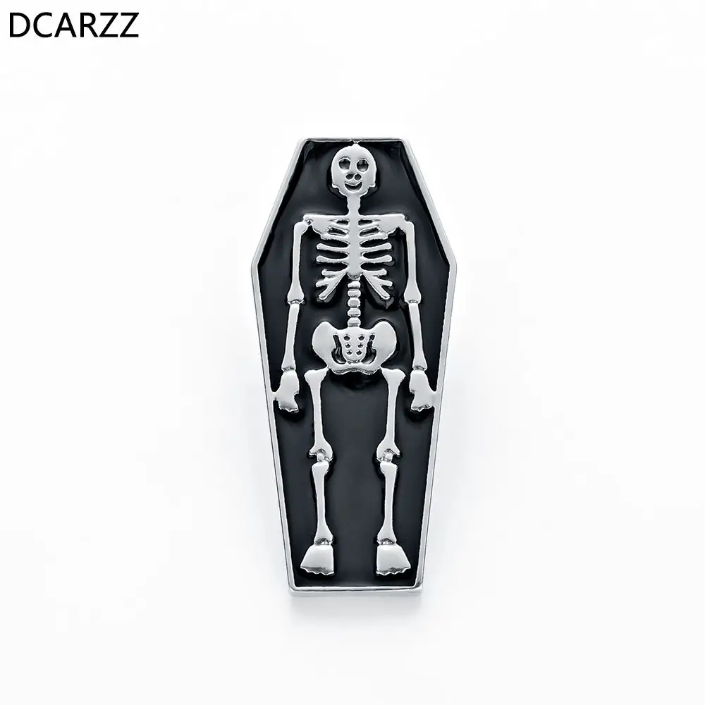 

Best Bones Brooches Women Medical Jewellery Gold Silver Enamel Lapel Pin Badge Christmas Brooch Gift for Doctors Accessories