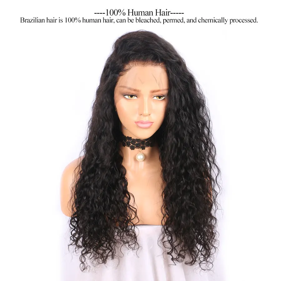 13x6 Синтетические волосы на кружеве человеческих волос парики с детскими волосами предварительно выщипанные волосы 150% плотности парик из волнистых волос бразильский Волосы remy отбеливатель узлов