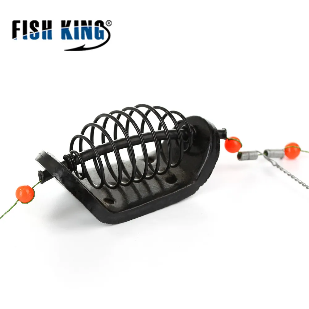 Fish King 20g 80g 1 шт. рыболовная клетка для приманки проволока из нержавеющей стали