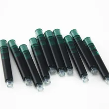 10 шт./партия одноразовые цветные перьевые ручки чернильные картриджи заправки универсальный дизайн ручка заправка Калибр 3,4 мм