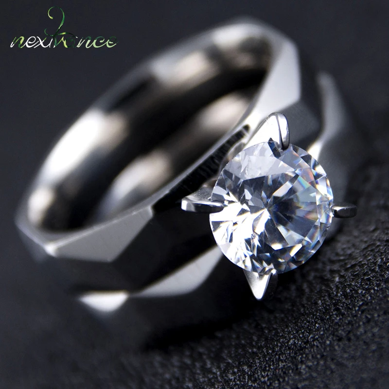 Nextvance Cut Wide Geometric Rings Modern Tungsteno Coppia Anelli Per Gli Amanti Irregolare Comfort Fit Size 6-11 Anillos Para Gift