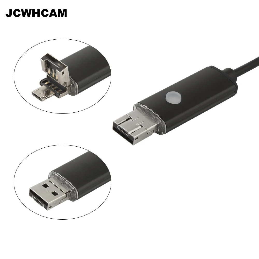 Камера-Эндоскоп JCWHCAM 5 мм Len Android OTG USB 1 м 2 10 водонепроницаемая камера-бороскоп на |