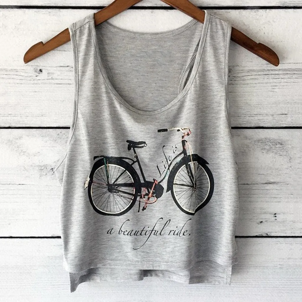 

Summer Fashion Female Tank Top Cropped feminino Vest Crop Top Women Plus Size Offer Shoulder Tops Blouse 5 Colors Vest 19APR1
