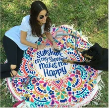 

2018 Rushed Round Towel Playa Toalla Free Shipping Ebay Sells Direct Selling European And American Wind Round Towel Bath Shawl.