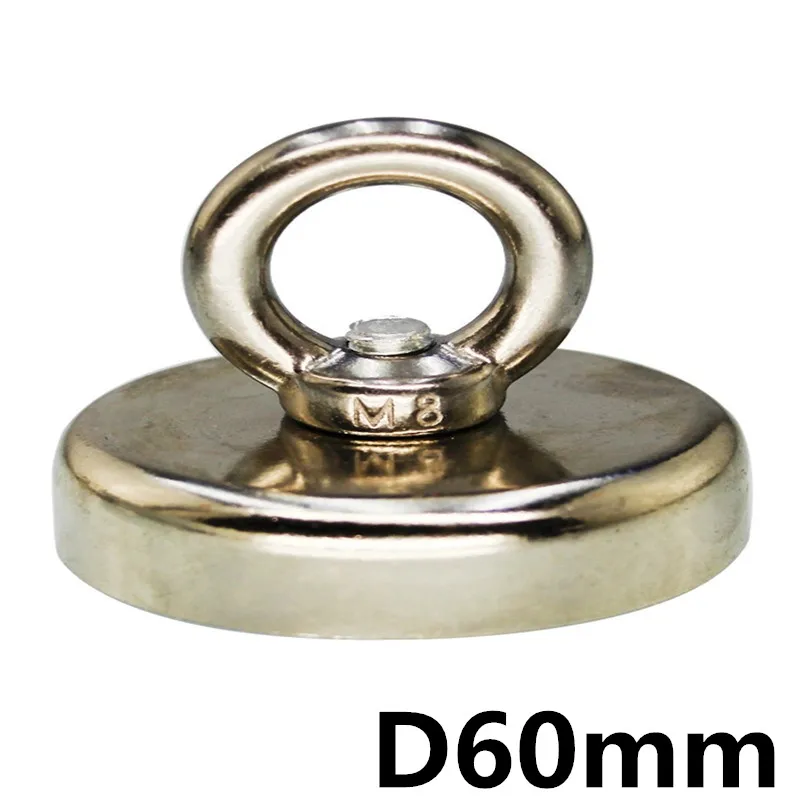 

1PCS Diameter of 60mm Fishing Powerful Ring Magnets Super Strong Neodymium Magnet Circular